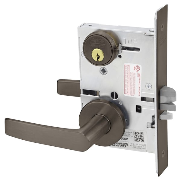 Storeroom or Closet Mortise Lock, AS Lever, A Rose, Oil Rubbed Bronze